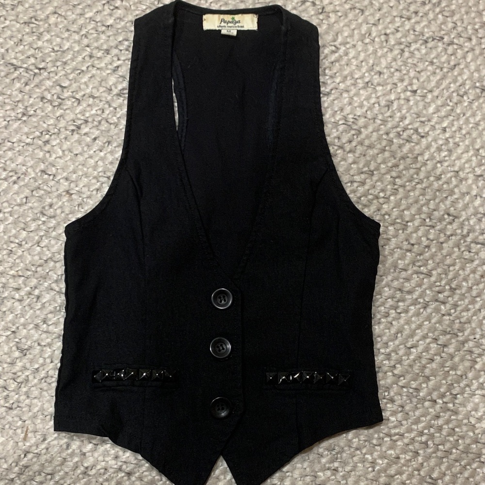 Buttoned Vest Top